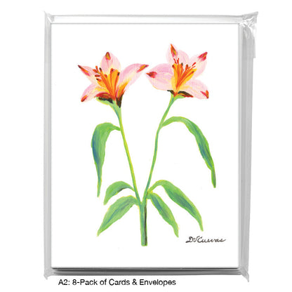 Peruvian Lily, Greeting Card (7718A), A2 Card 8-Pack, www.printedcanvas.com