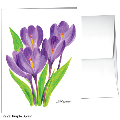 Purple Spring, Greeting Card (7722A), A2 Card Front, www.printedcanvas.com