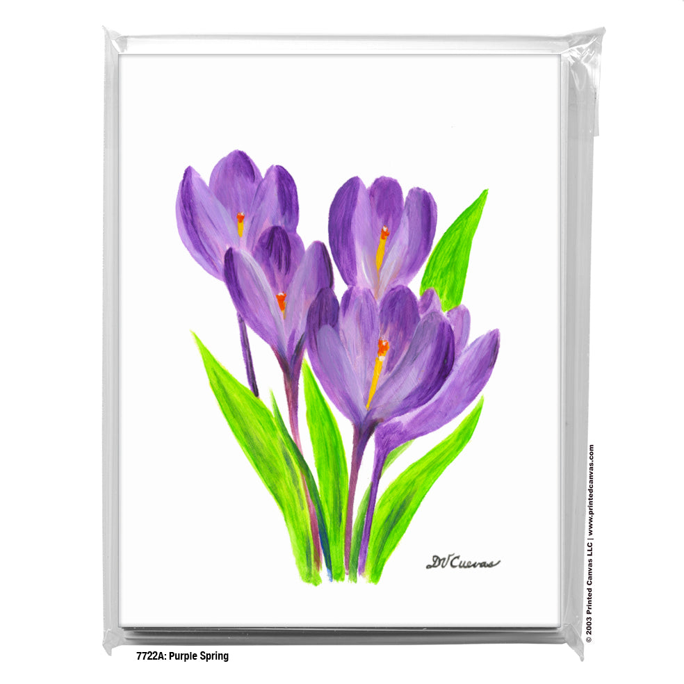 Purple Spring, Greeting Card (#7722A)