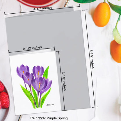 Purple Spring, Greeting Card (#7722A)