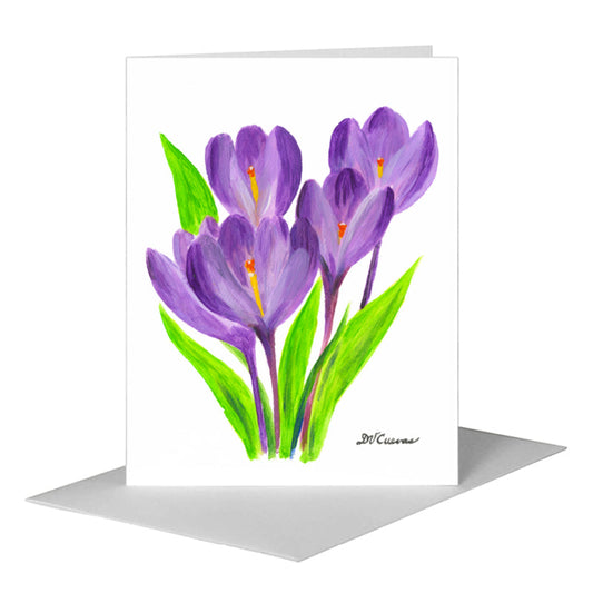 Purple Spring, Greeting Card (#7722A) A2 Card Front, www.printedcanvas.com