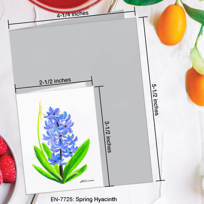 Spring Hyacinth, Greeting Card (7725A), Enclosure Card, www.printedcanvas.com