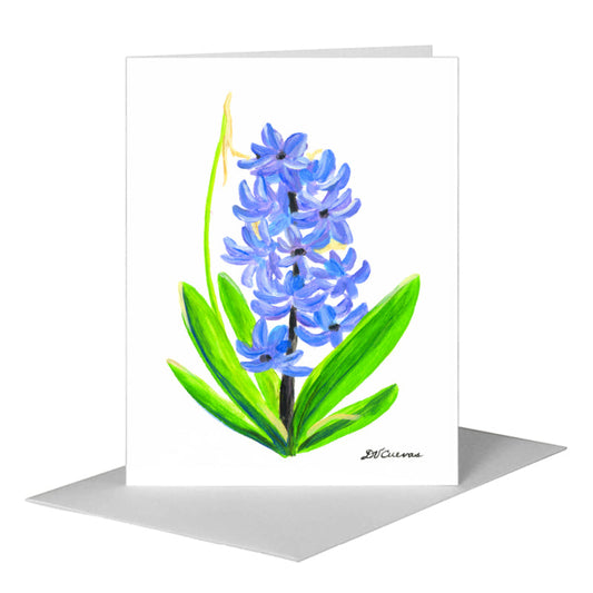Spring Hyacinth, Greeting Card (#7725A) A2 Card Front, www.printedcanvas.com