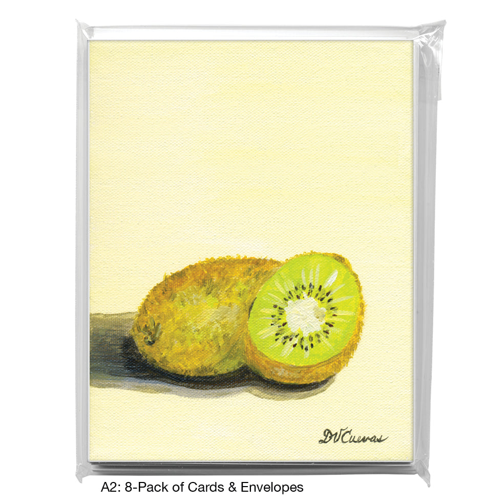 Kiwi Pair, Greeting Card (7734B), A2 8-Pack, printedcanvas.com