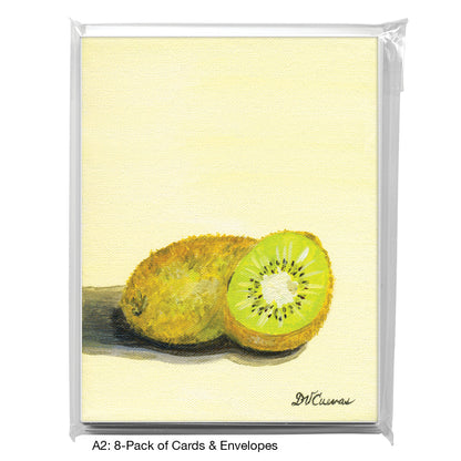 Kiwi Pair, Greeting Card (7734B), A2 8-Pack, printedcanvas.com