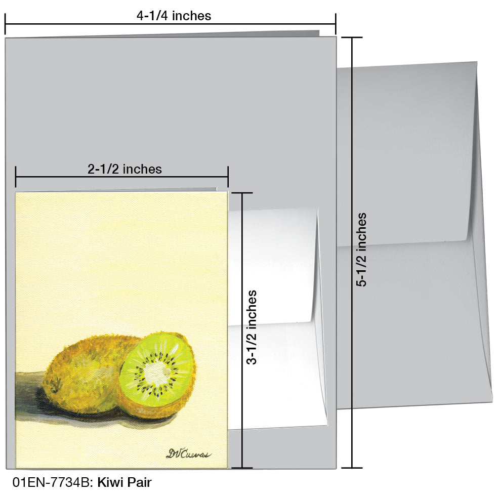 Kiwi Pair, Greeting Card (7734B), Enclosure, printedcanvas.com