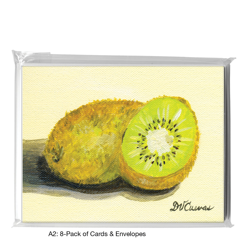 Kiwi Pair, Greeting Card (7734C), A2 8-Pack, printedcanvas.com