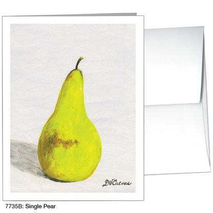 Single Pear, Greeting Card (7735B), A2, printedcanvas.com