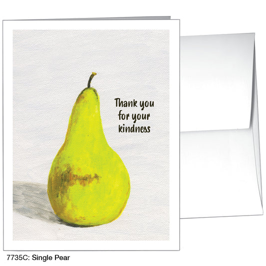 Single Pear, Greeting Card (7735C)