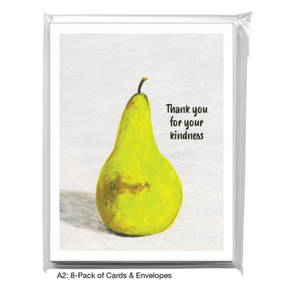 Single Pear, Greeting Card (7735C)
