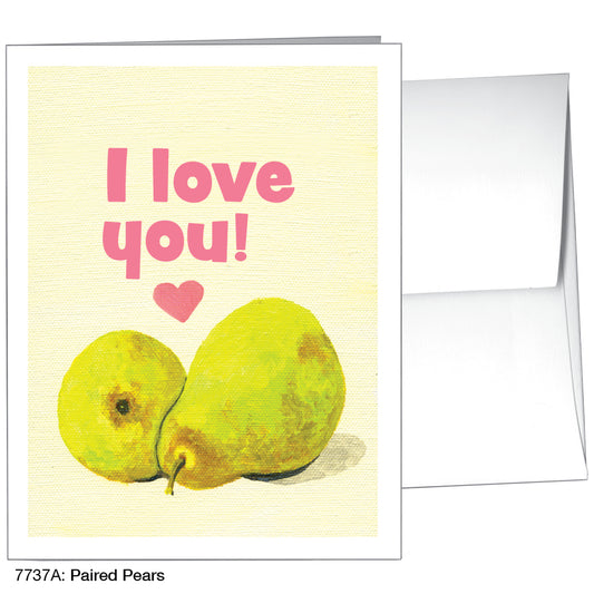 Paired Pears, Greeting Card (7737A)