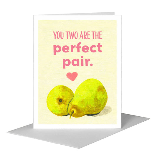 Paired Pears, Greeting Card (#7737B) A2 Card Front, www.printedcanvas.com