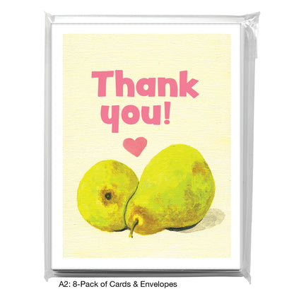 Paired Pears, Greeting Card (7737C)