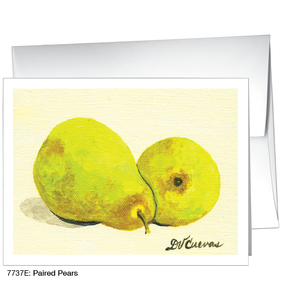 Paired Pears, Greeting Card (7737E), A2, printedcanvas.com
