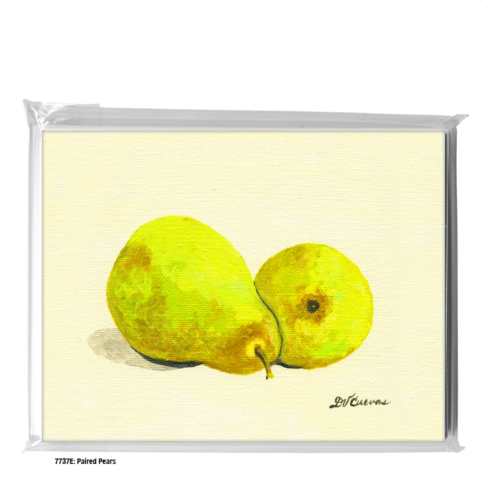 Paired Pears, Greeting Card (#7737E)