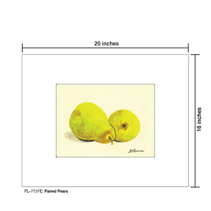 Paired Pears, Print (#7737E)