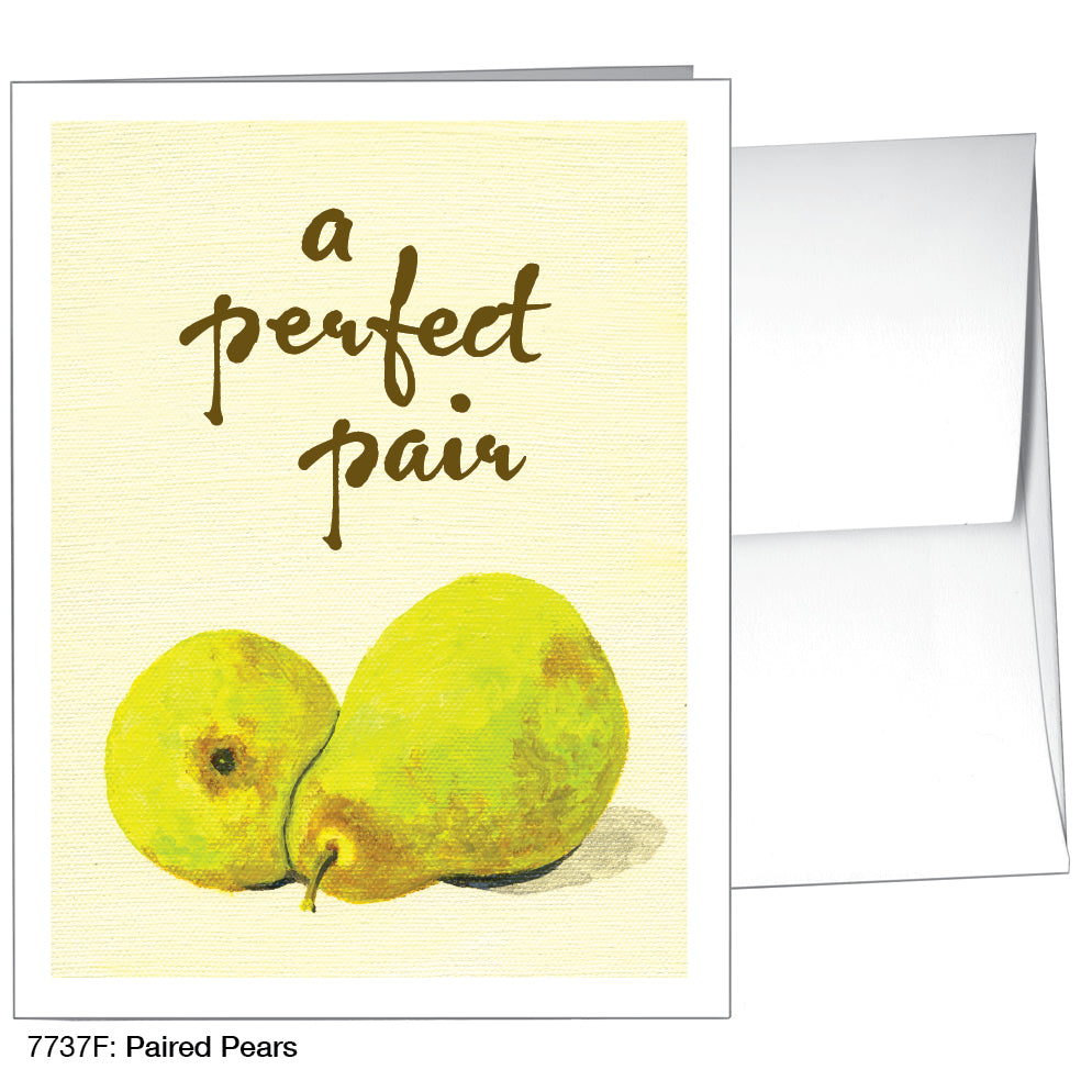Paired Pears, Greeting Card (7737F), A2, printedcanvas.com