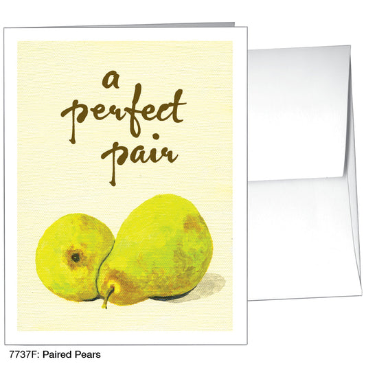 Paired Pears, Greeting Card (7737F), A2, printedcanvas.com
