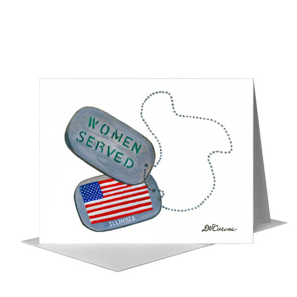 Women Served, Greeting Card (#7748A), A2 Card Front, www.printedcanvas.com