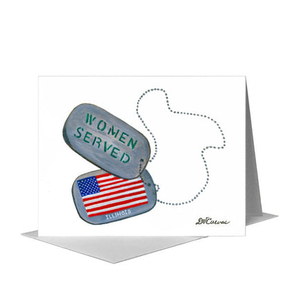 Women Served, Greeting Card (#7748A), A2 Card Front, www.printedcanvas.com