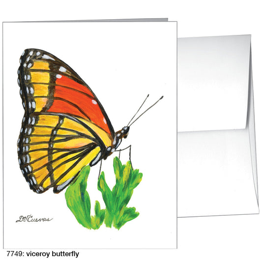 Viceroy Butterfly, Greeting Card (7749B), A2 Card Front, www.printedcanvas.com