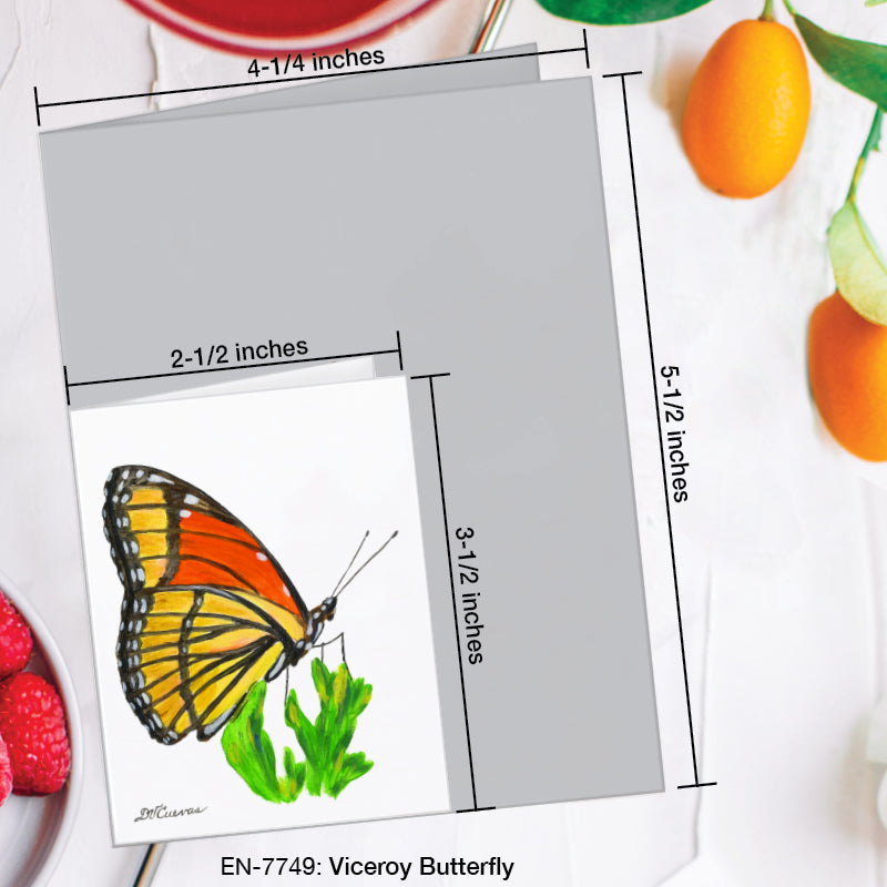 Viceroy Butterfly, Greeting Card (7749B), Enclosure Card, www.printedcanvas.com