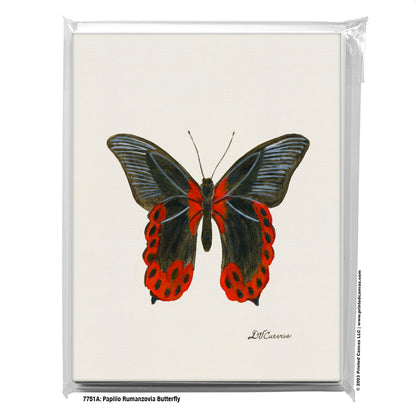 Papilio Rumanzovia Butterfly, Greeting Card (#7751A)