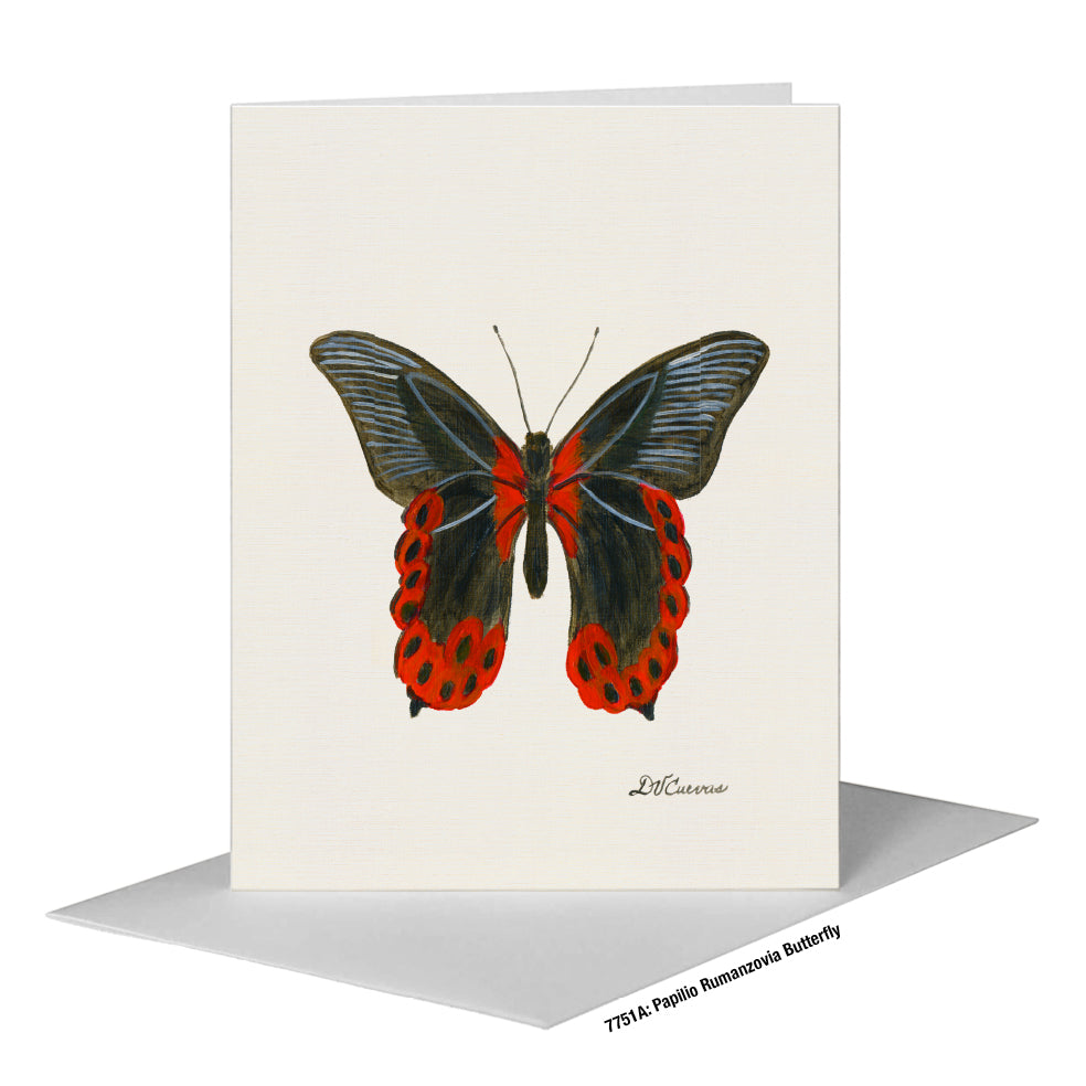 Papilio Rumanzovia Butterfly, Greeting Card (#7751A)