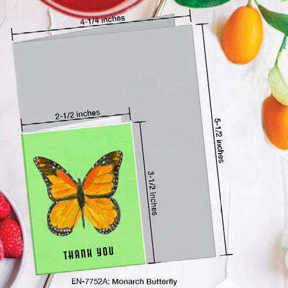 Monarch Butterfly, Greeting Card (7752A), Enclosure Card, www.printedcanvas.com