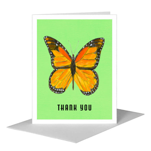 Monarch Butterfly, Greeting Card (#7752A) A2 Card Front, www.printedcanvas.com