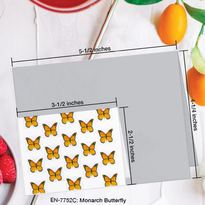 Monarch Butterfly, Greeting Card (#7752C), Enclosure Card, www.printedcanvas.com