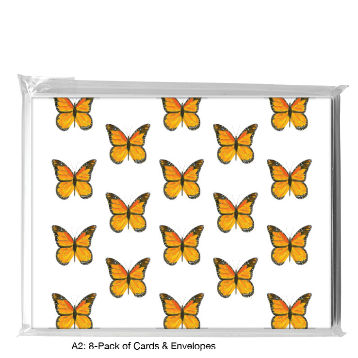Monarch Butterfly, Greeting Card (#7752C), 8-Pack, www.printedcanvas.com