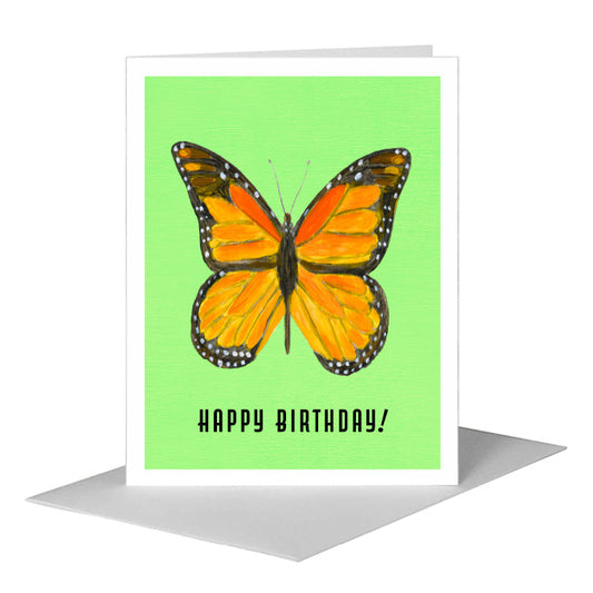 Monarch Butterfly, Greeting Card (#7752D) A2 Card Front, www.printedcanvas.com