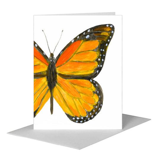 Monarch Butterfly, Greeting Card (#7752F) A2 Card Front, www.printedcanvas.com