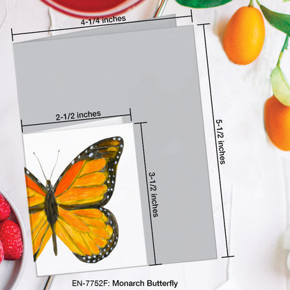Monarch Butterfly, Greeting Card (7752F), Enclosure Card, www.printedcanvas.com