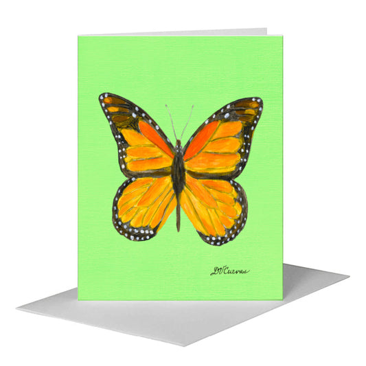 Monarch Butterfly, Greeting Card (#7752J) A2 Card Front, www.printedcanvas.com
