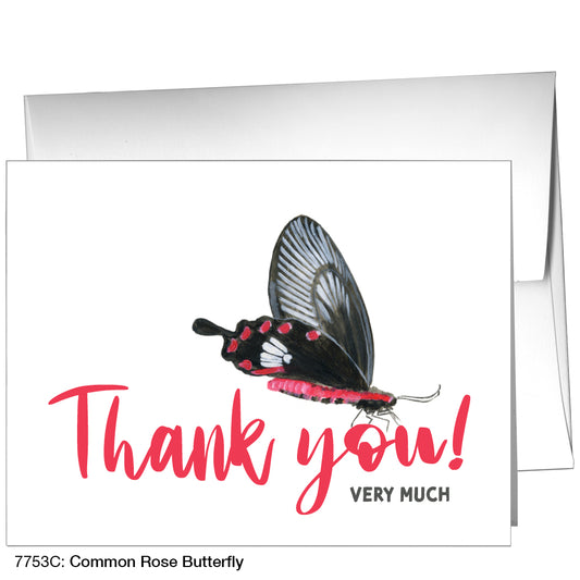 Common Rose Butterfly, Greeting Card (7753C)