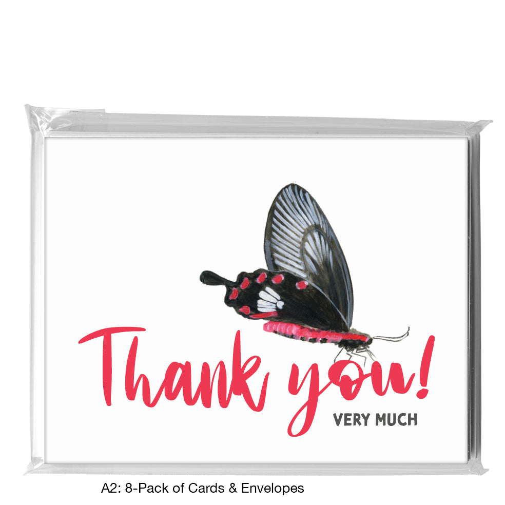 Common Rose Butterfly, Greeting Card (7753C)