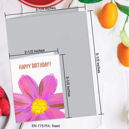 Trent, Greeting Card (#7757FA), Enclosure, www.printedcanvas.com