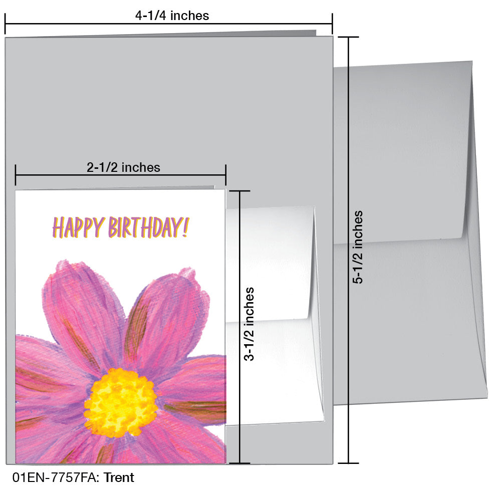 Trent, Greeting Card (#7757FA)