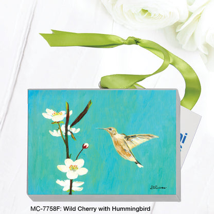 Wild Cherry With Hummingbird, Mini Canvas (MC-7758F), Front, printedcanvas.com