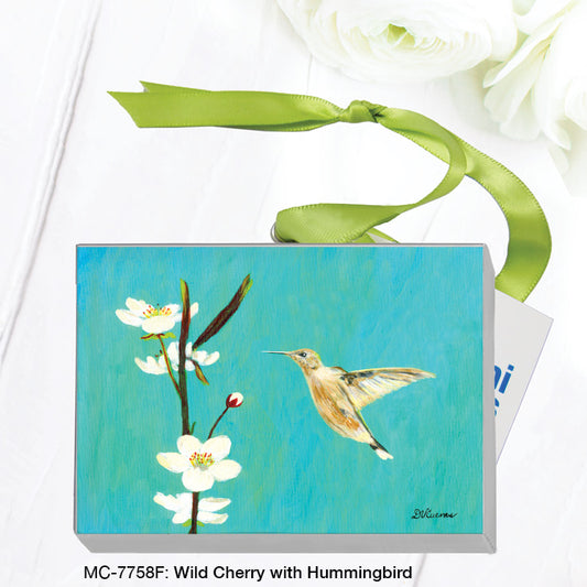 Wild Cherry With Hummingbird, Mini Canvas (MC-7758F), Front, printedcanvas.com