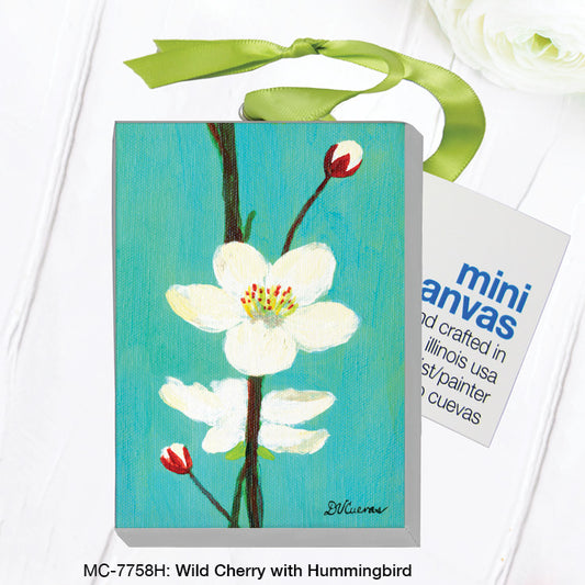 Wild Cherry With Hummingbird, Mini Canvas (MC-7758H), Front, printedcanvas.com