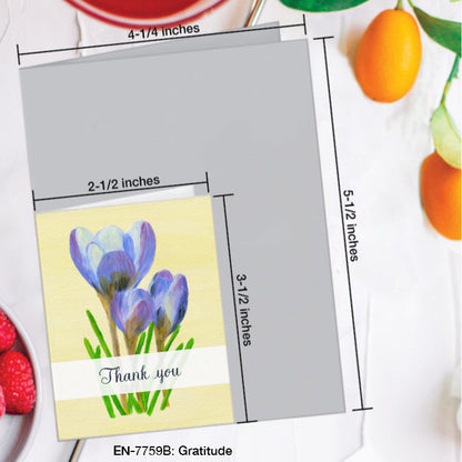 Gratitude, Greeting Card (7759B), Enclosure Card, www.printedcanvas.com