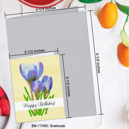 Gratitude, Greeting Card (7759D), Enclosure, www.printedcanvas.com
