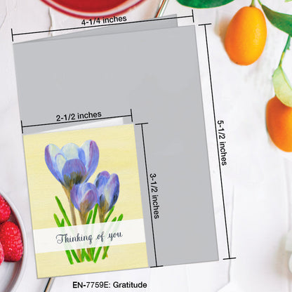 Gratitude, Greeting Card (7759E), Enclosure, www.printedcanvas.com