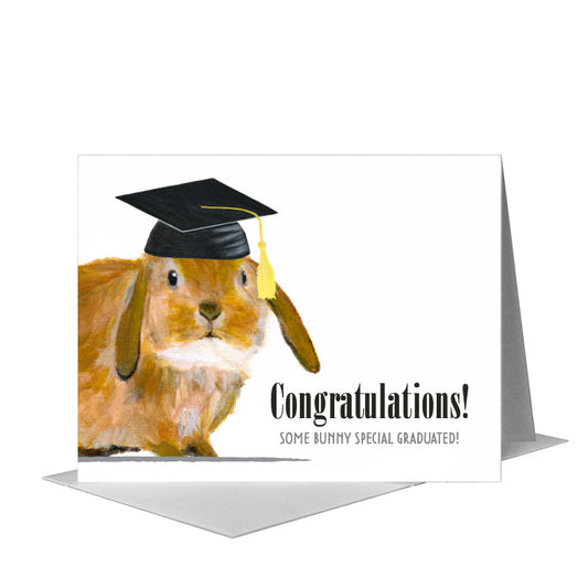 Brown Bunny, Greeting Card (#7762T) A2 Card Front, www.printedcanvas.com