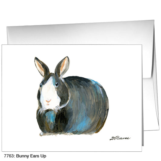 Bunny Ears Up, Greeting Card (7763A), A2 Card Front, www.printedcanvas.com