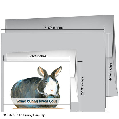 Bunny Ears Up, Greeting Card (7763F)