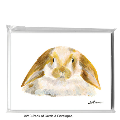 Lop Ears, Greeting Card (7764), A2 8-Pack, printedcanvas.com